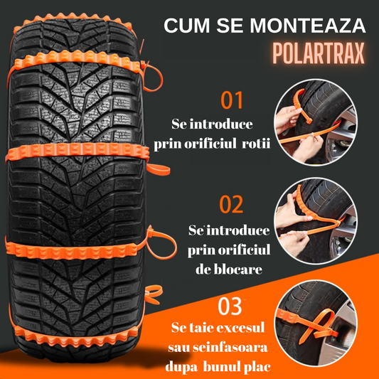 PolarTrax - Set 10 coliere antiderapante reutilizabile