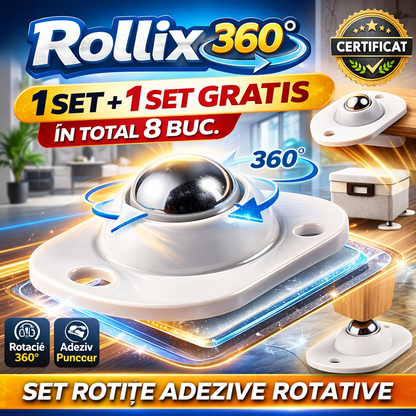 Rollix 360 - Set 4 rotite adezive rotative