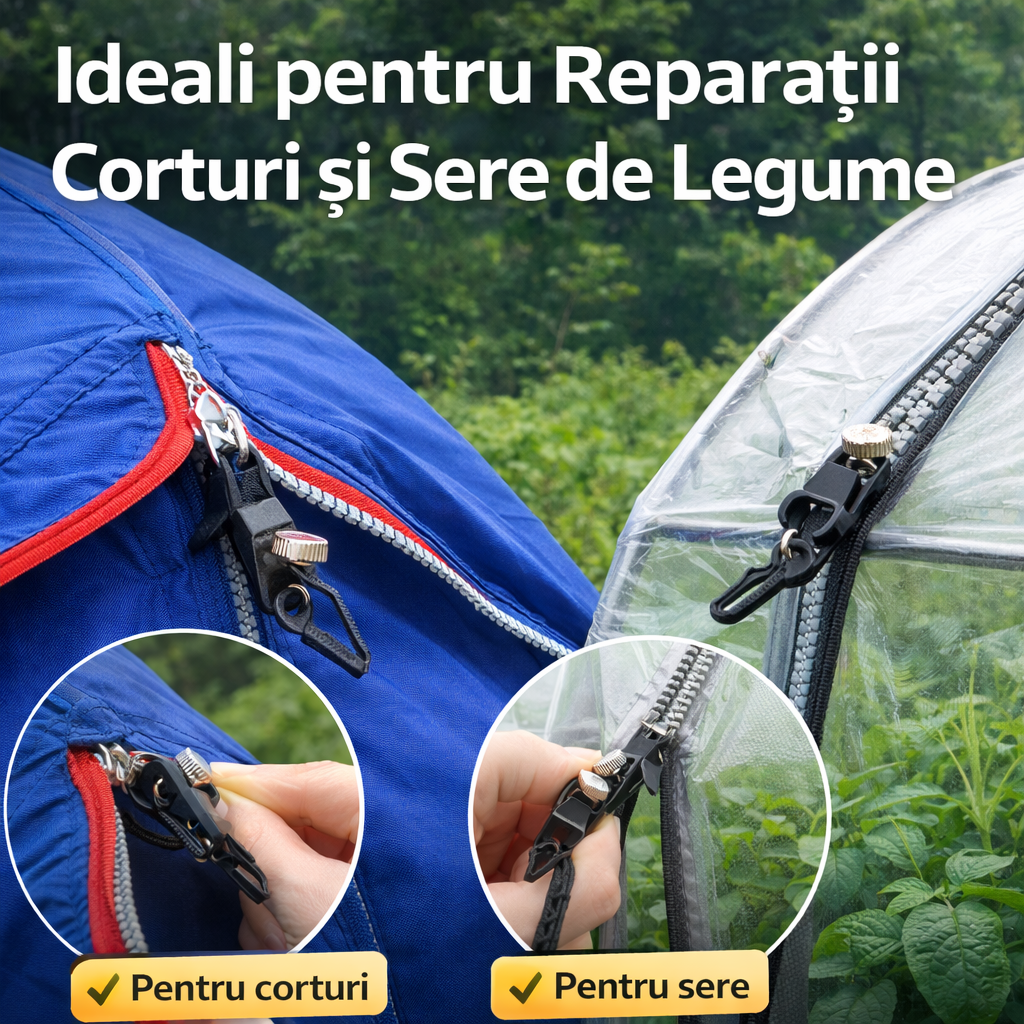 ZipFix Pro - Set 3 Trăgători pentru repararea fermoarelor (S, M, L)