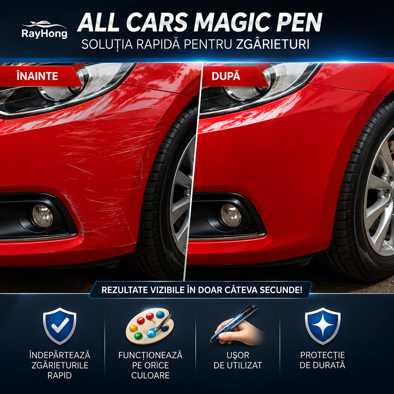 CAR MAGIC PEN - Stilou pentru zgarieturi Auto & Moto