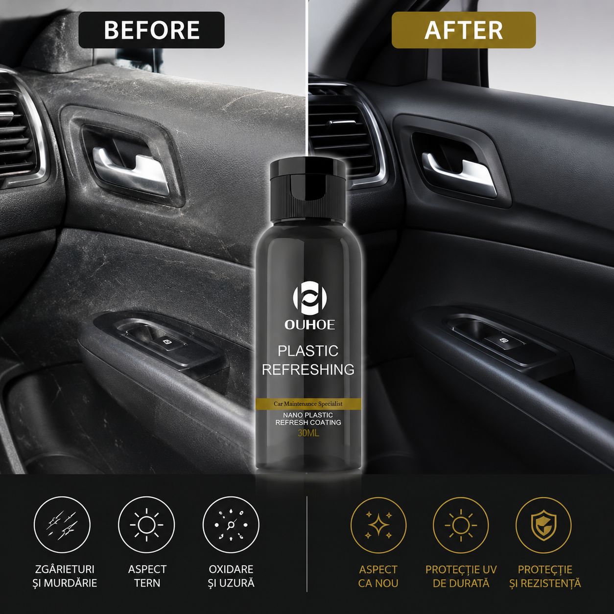 Solutie pentru restaurarea plasticului auto 30 ml