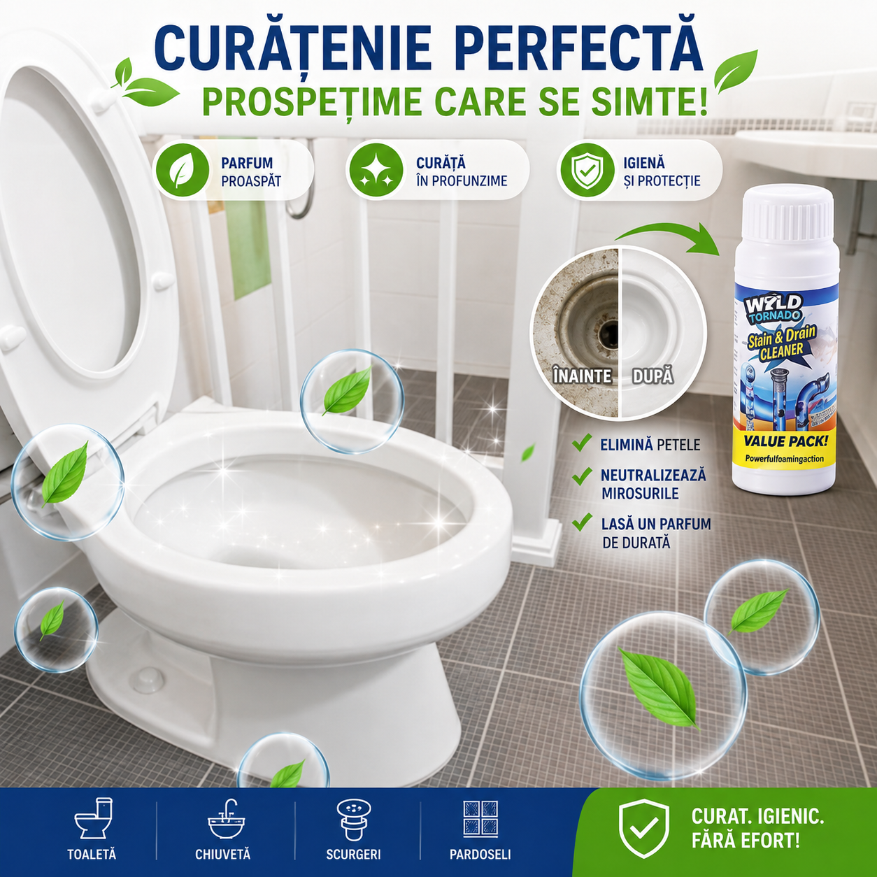 Tornado Instal - Puterea care elibereaza tevile SET 3 BUC