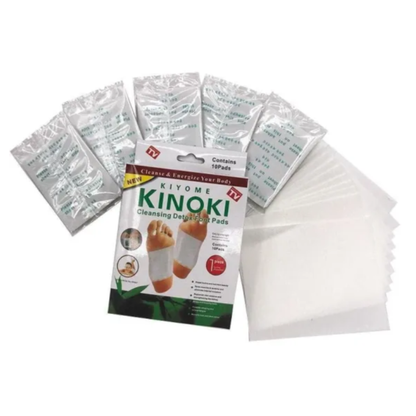Kinoki - Set 100 Plasturi pentru Detoxifierea Organismului si Revitalizarea Corpului(10 pachete a cate 10 plasturi)