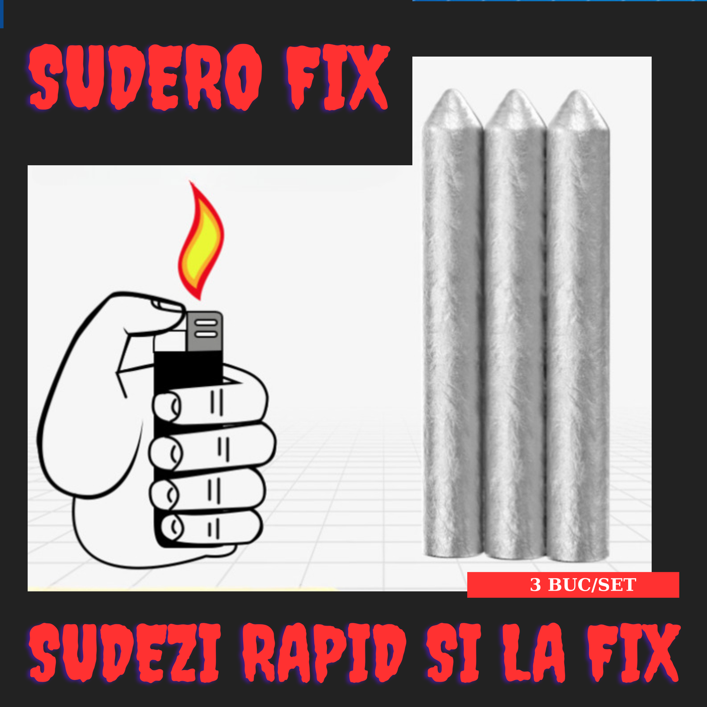 SUDERO FIX - Tije din aluminiu pentru SUDURA simpla si rapida