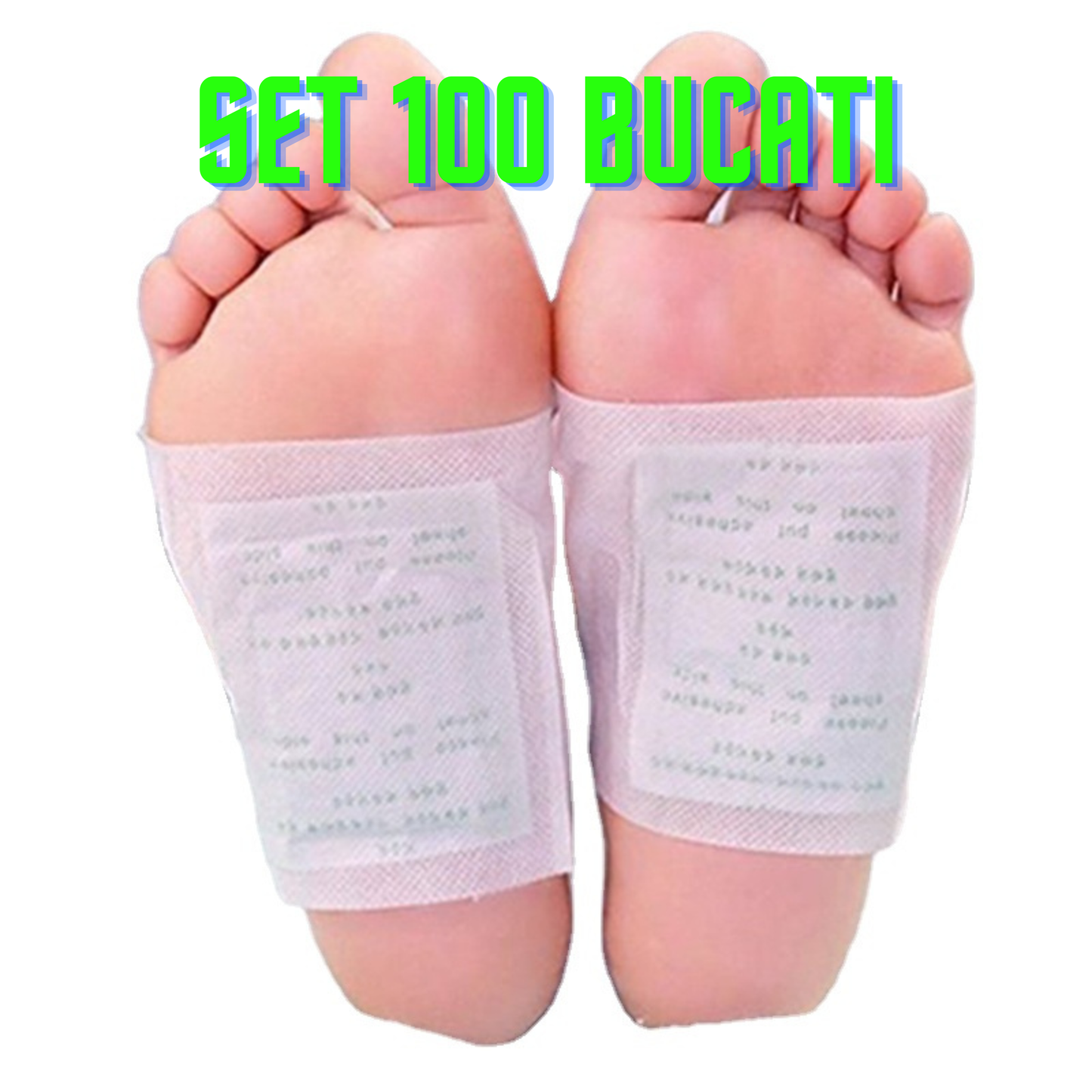 Kinoki - Set 100 Plasturi pentru Detoxifierea Organismului si Revitalizarea Corpului(10 pachete a cate 10 plasturi)